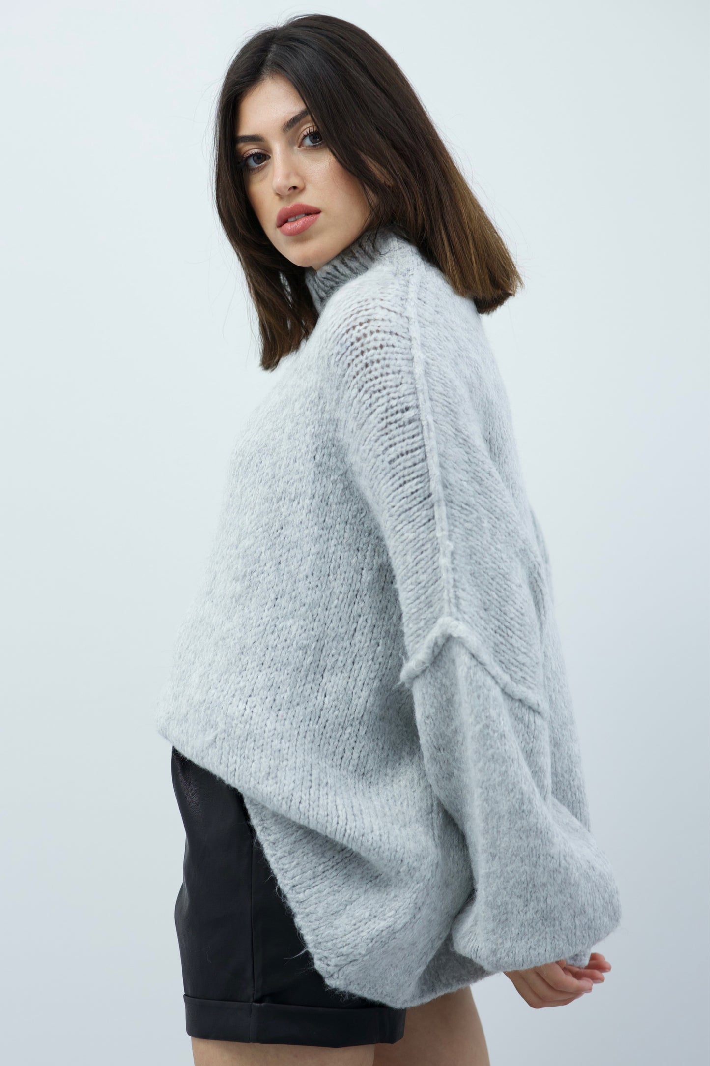 Kuscheliger Pullover, grau