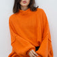 Kuscheliger Pullover, orange