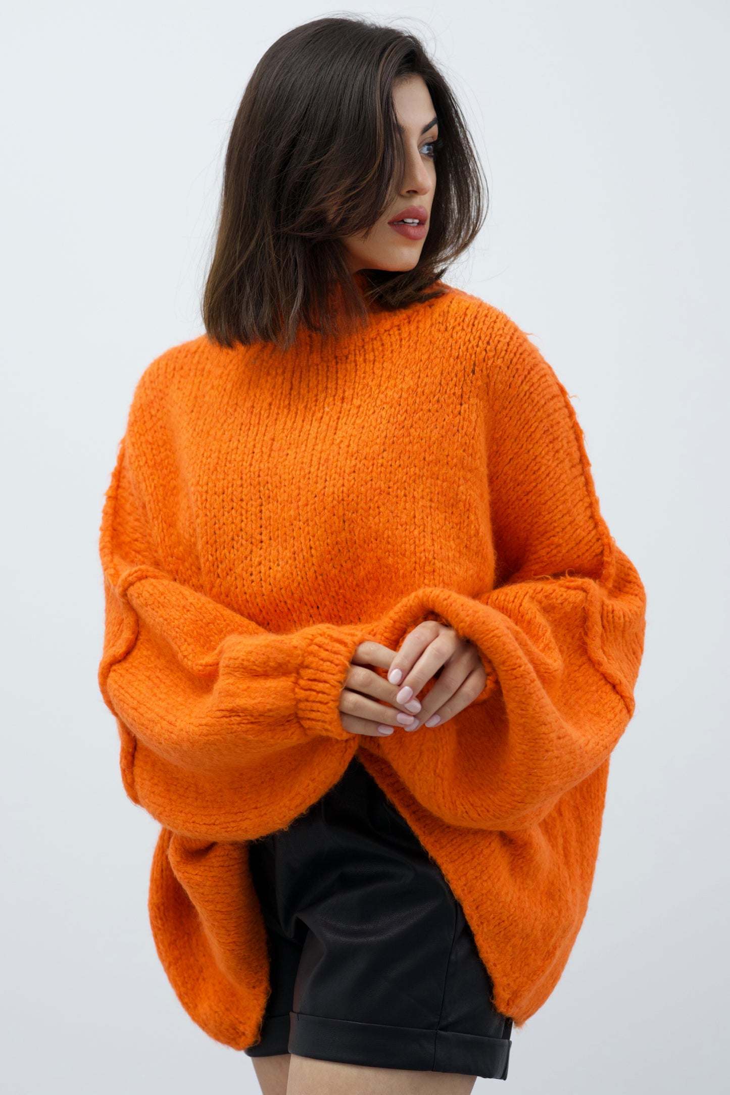 Kuscheliger Pullover, orange