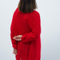 Strick Pullover, rot