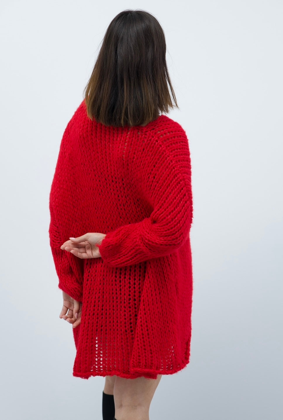 Strick Pullover, rot