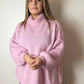 Kuschel Pullover, Rosa