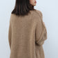 Kuscheliger Pullover V-Ausschnitt, camel