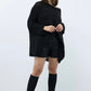 Strick Pullover, schwarz