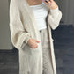 Strickjacke, Creme