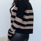 Strick Pullover mit Streifen