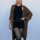 Weiche Strickjacke, camel