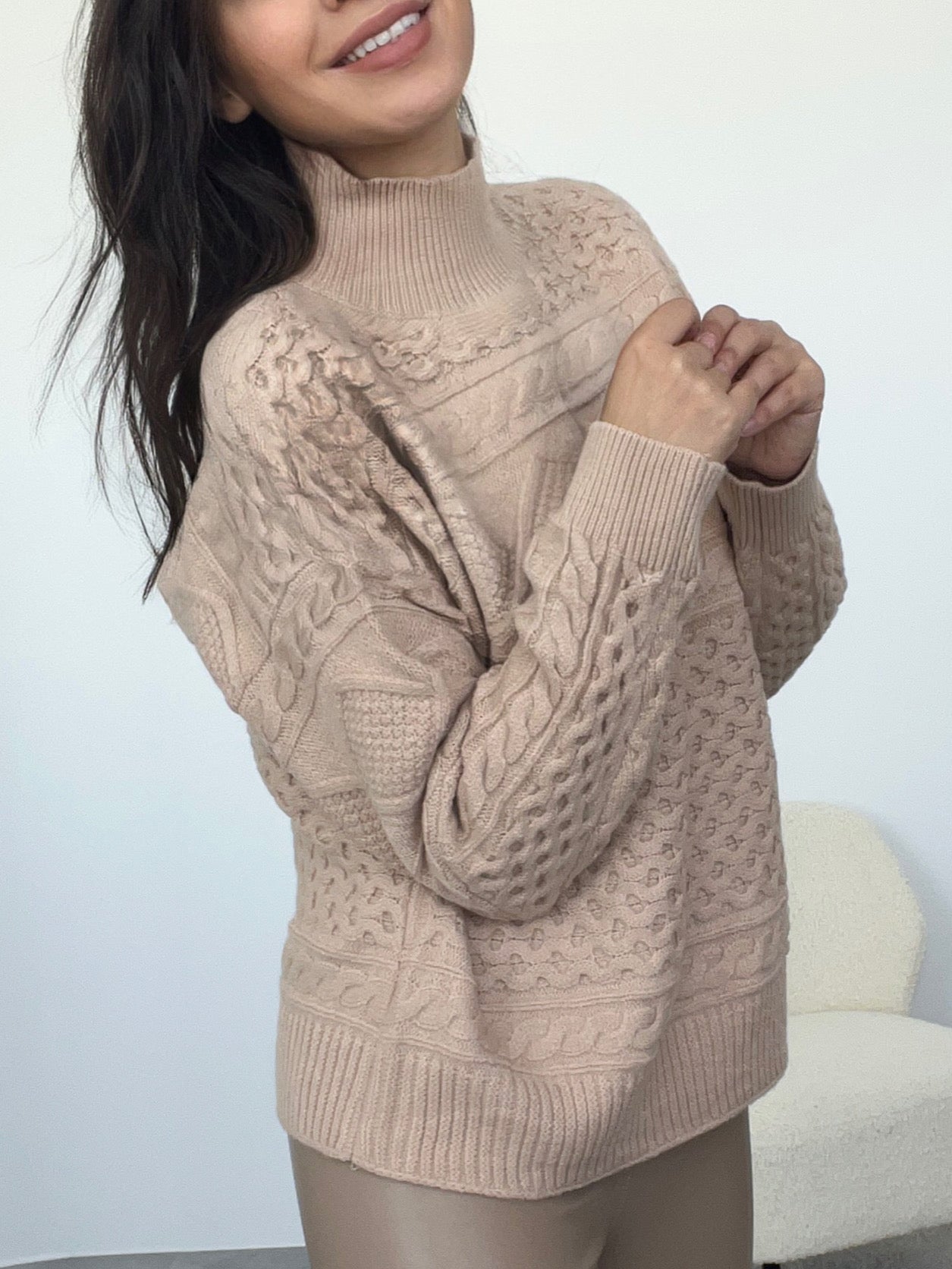 Pullover, beige