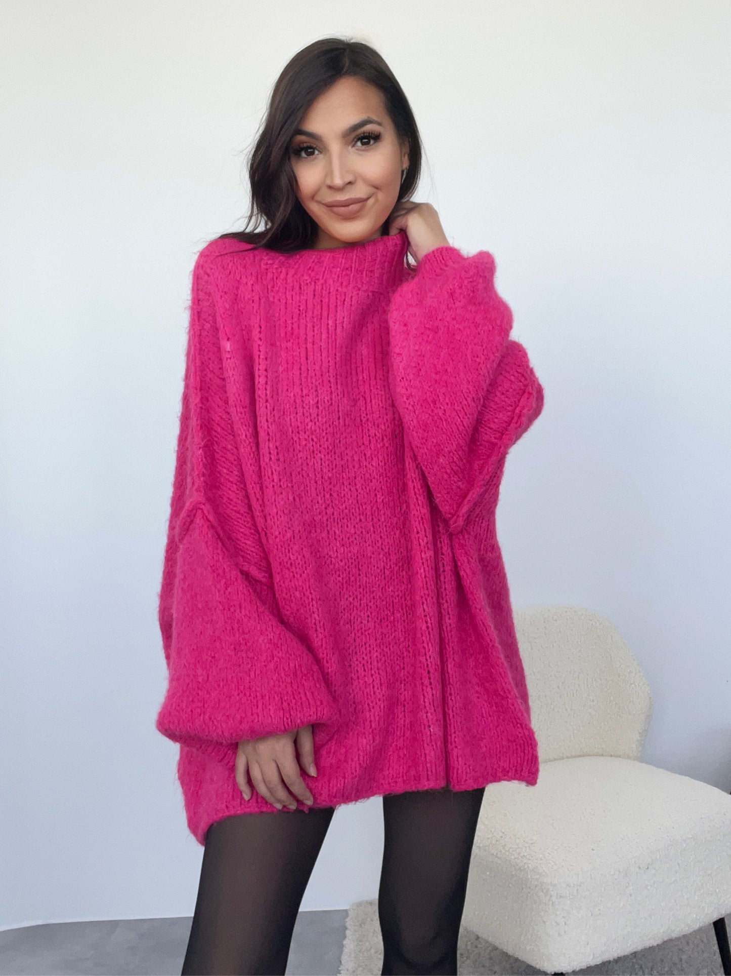 Kuscheliger Pullover, pink