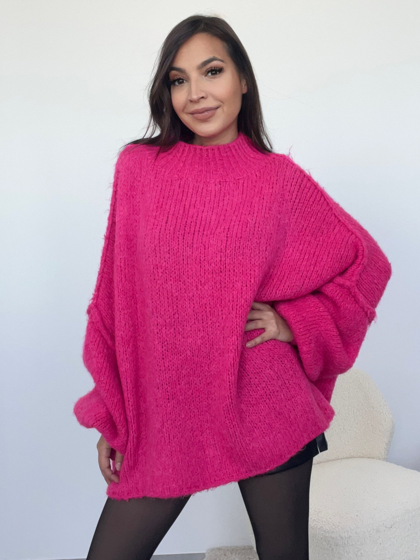 Kuscheliger Pullover, pink