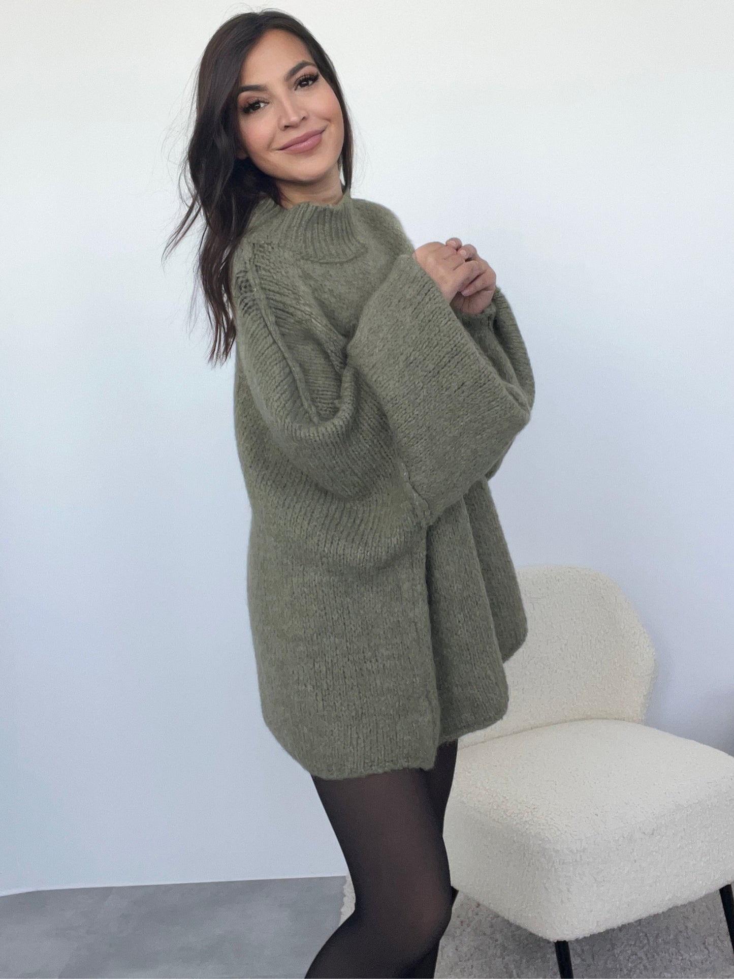 Kuscheliger Pullover, khaki