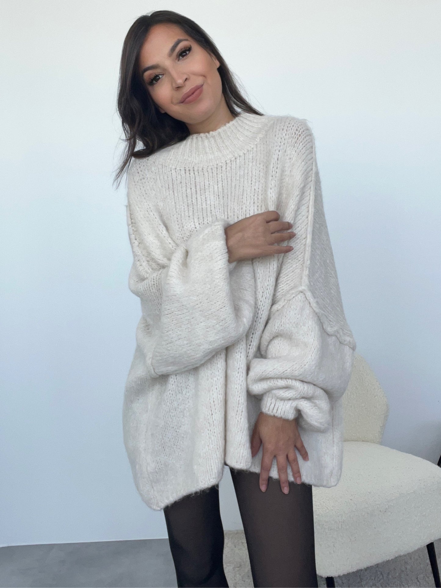 Kuscheliger Pullover, creme