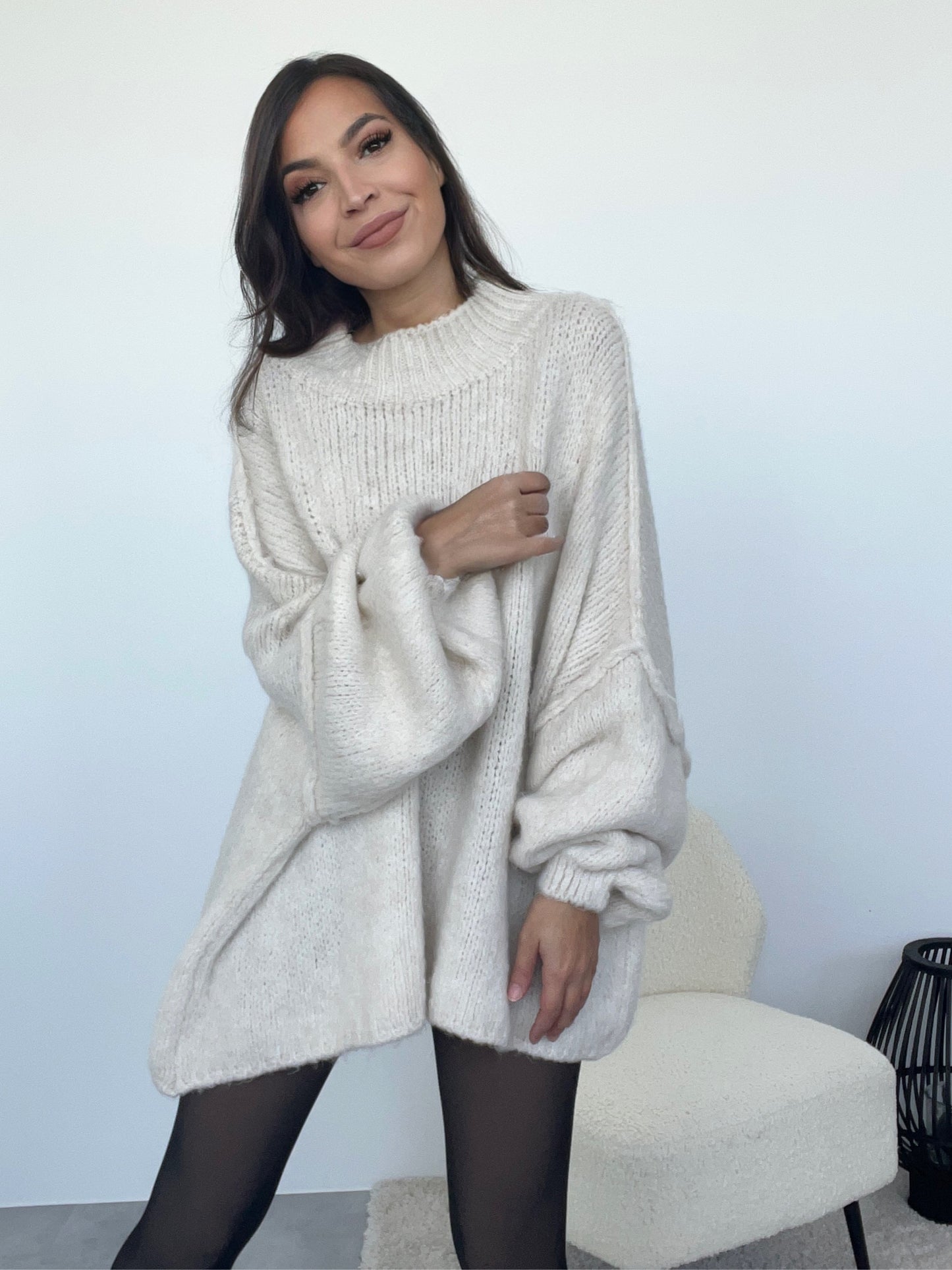 Kuscheliger Pullover, creme