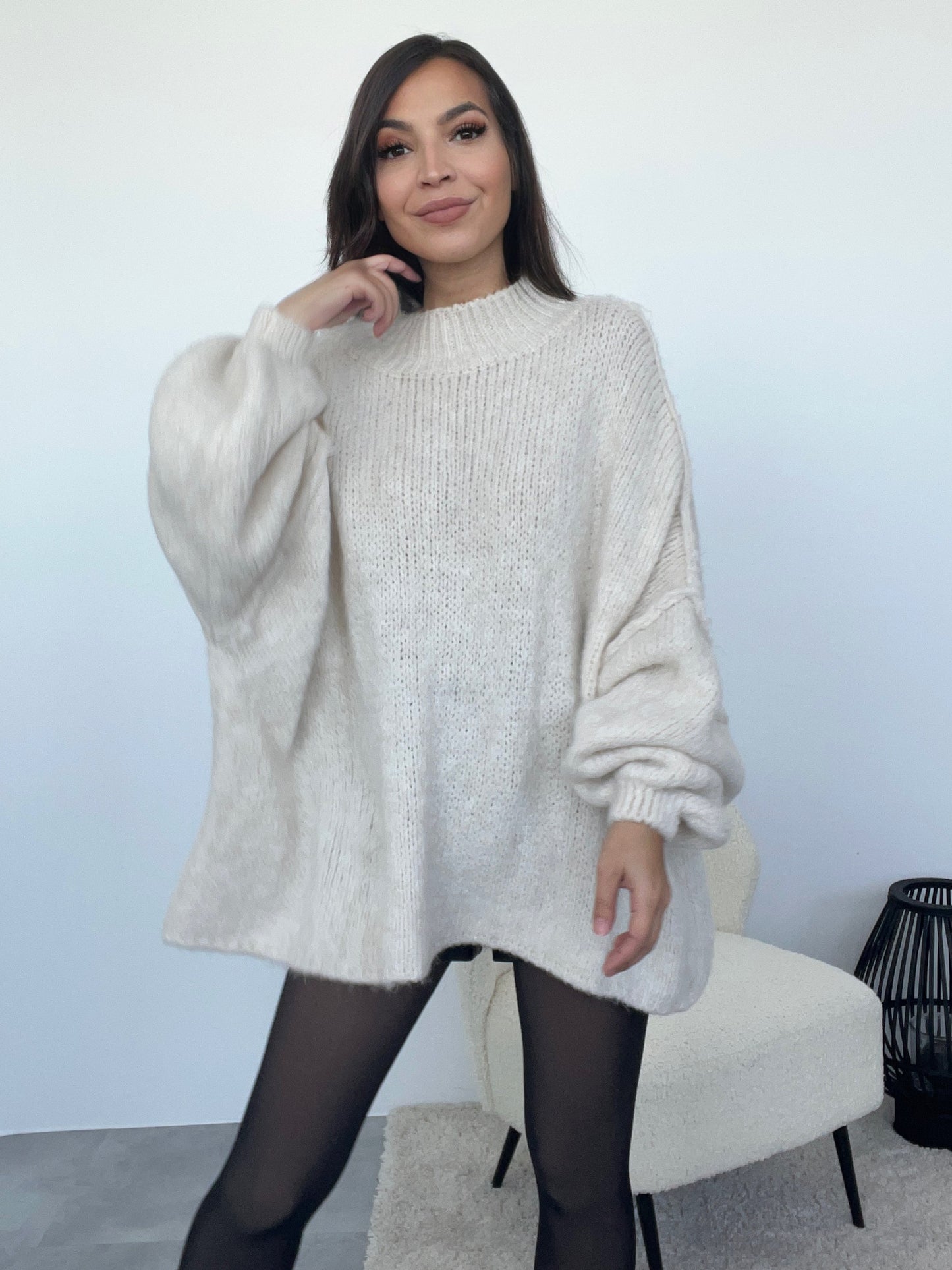 Kuscheliger Pullover, creme