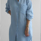 Musselin Bluse "JANA", Hellblau