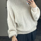 Kuschel Pullover Kurz, Offwhite