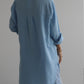 Musselin Bluse "JANA", Hellblau