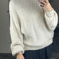 Kuschel Pullover Kurz, Offwhite