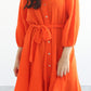 Musselin Kleid "NELLY", Orange