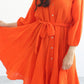 Musselin Kleid "NELLY", Orange